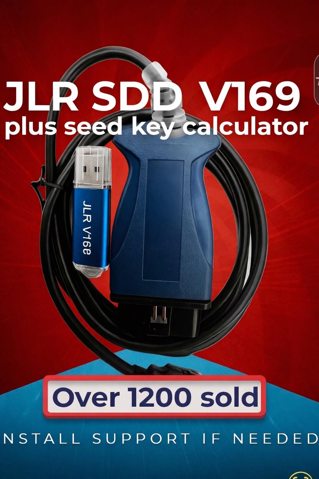 JLR SDD V169 Diagnostic Tool - Jaguar Land Rover with Seed Key Calculator