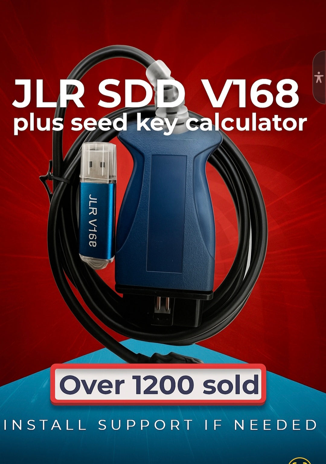 JLR SDD V168 Diagnostic Tool - Jaguar Land Rover with Seed Key Calculator